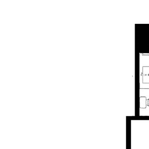 One Bedroom Floor Plan at H16 Apartments
